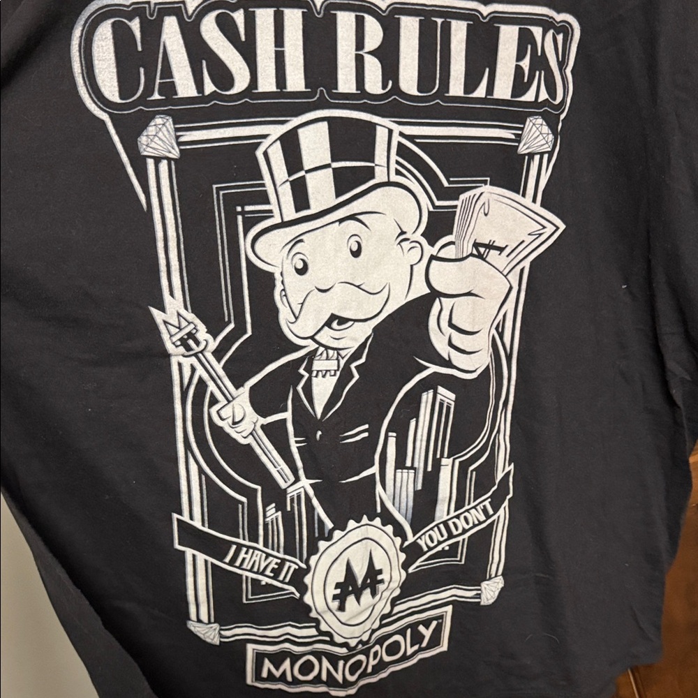 Monopoly Black Graphic Tee